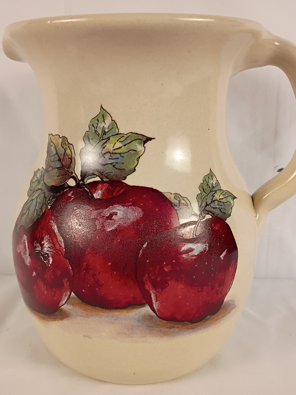 Vintage Shaker & Thangs Pottery Apple Pitcher Marshall TX Stoneware 7.5"